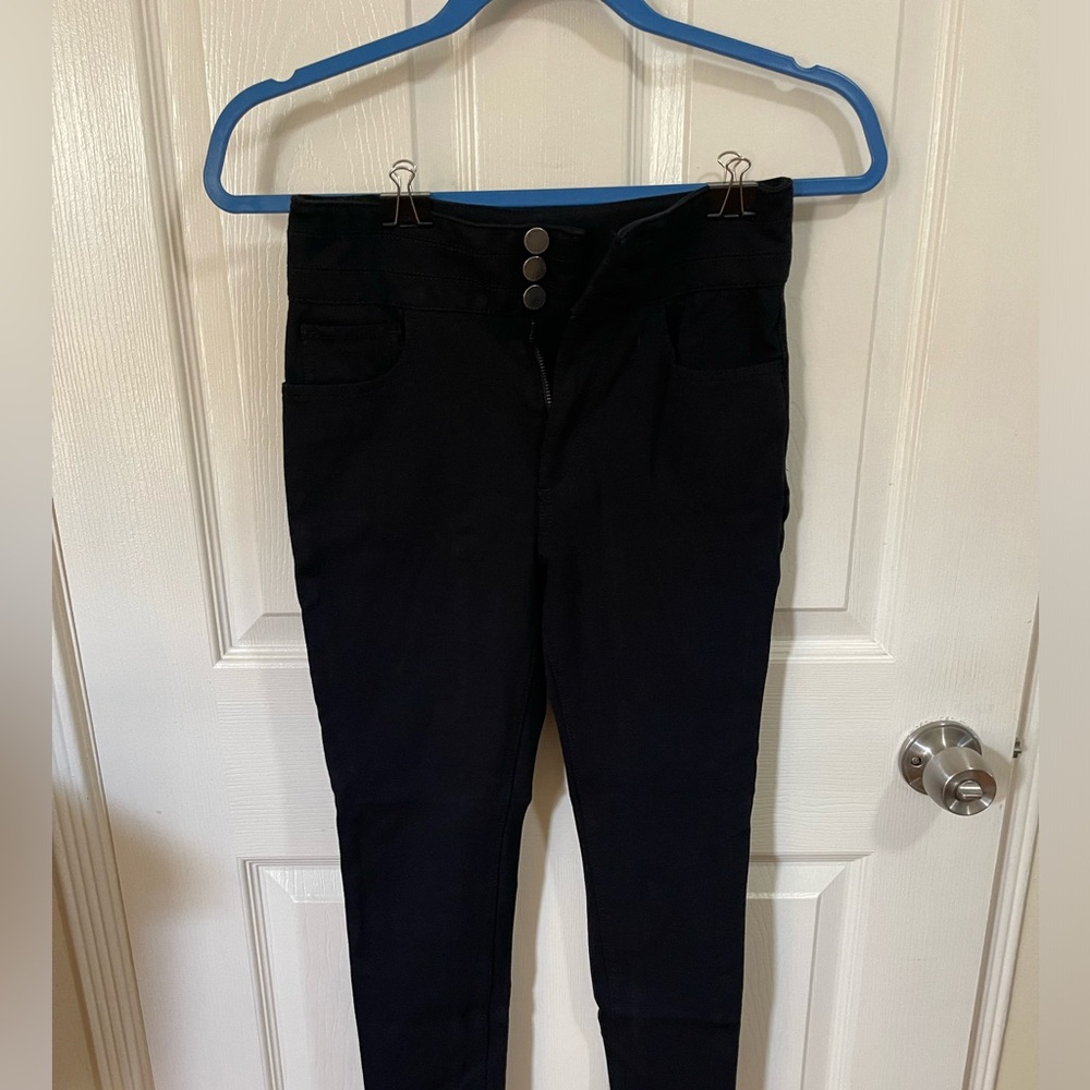 Ann Taylor high waist knit material skinny pants.